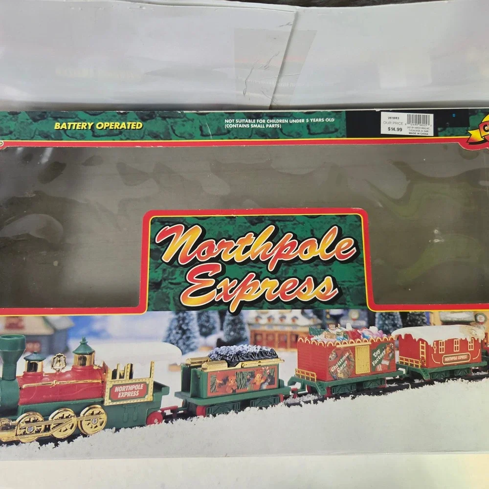 Northpole Express Christmas Train  Toy State 1994 Vintage Battery Operated 5306